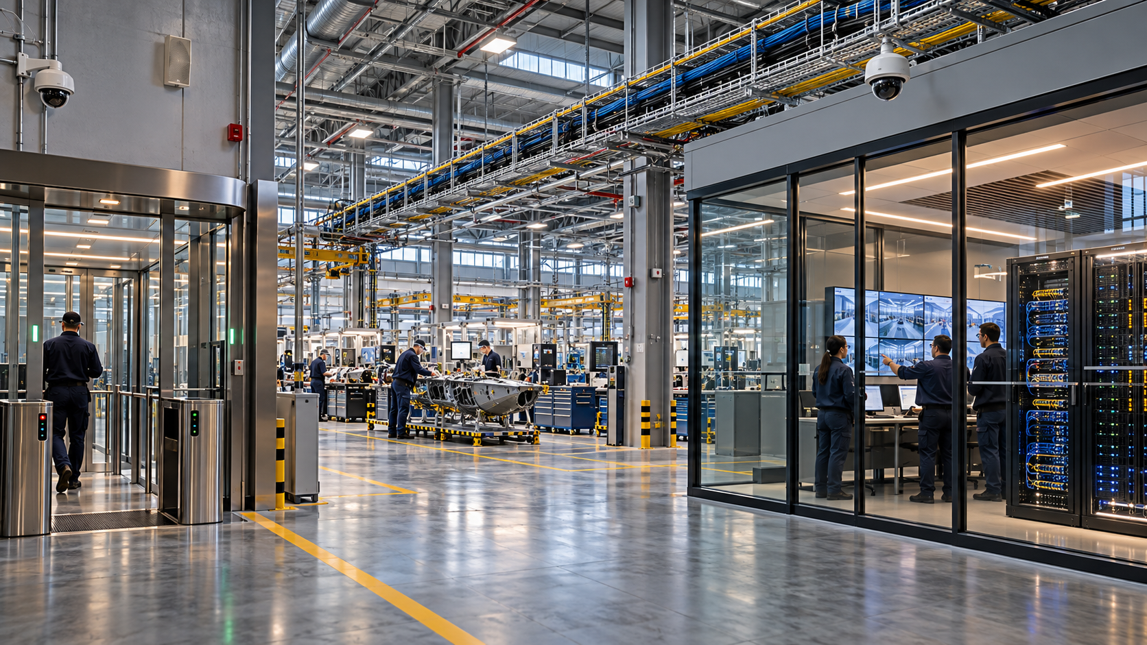 Integrated ELV & Network Infrastructure for a Defense Manufacturing Facility