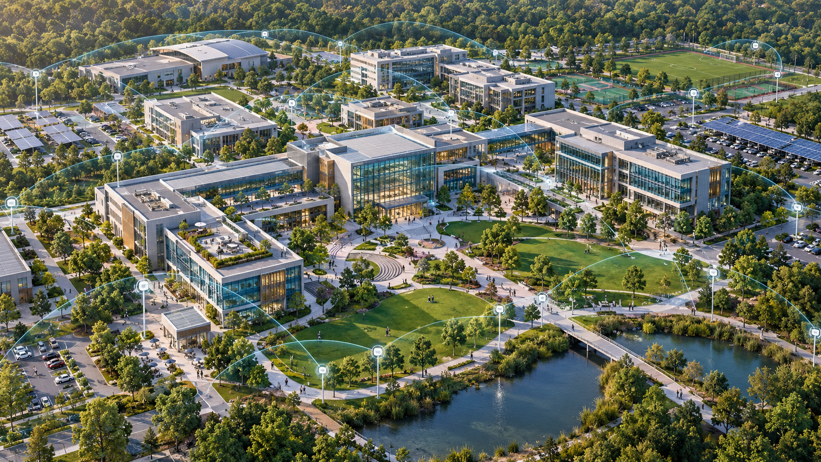 Secure Enterprise Wireless Infrastructure for a Large 33Acre Campus
